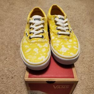 Yellow floral vans brand new 6W
